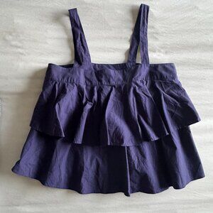 BP. (Nordstrom) Navy Tiered Cotton Top - Size XS